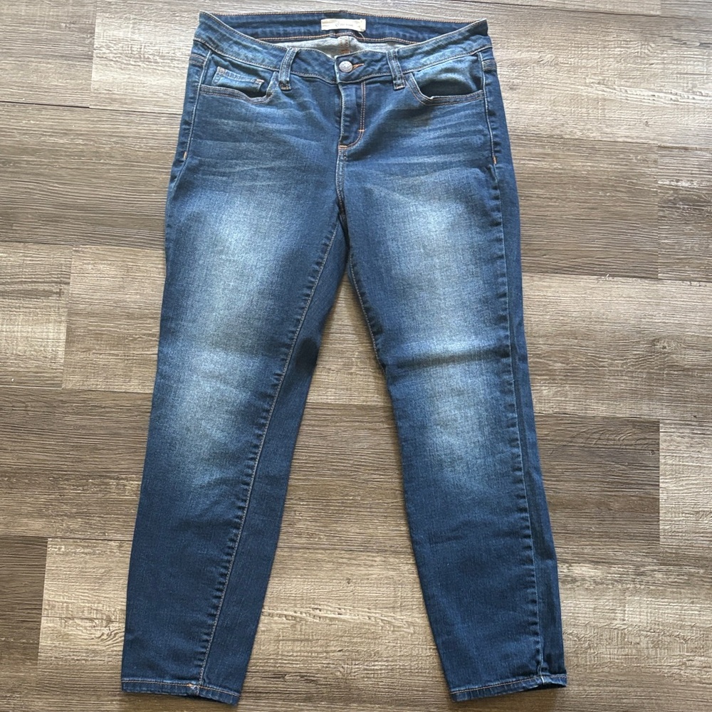 Cello Dark Blue Skinny cropped Jeans for Women